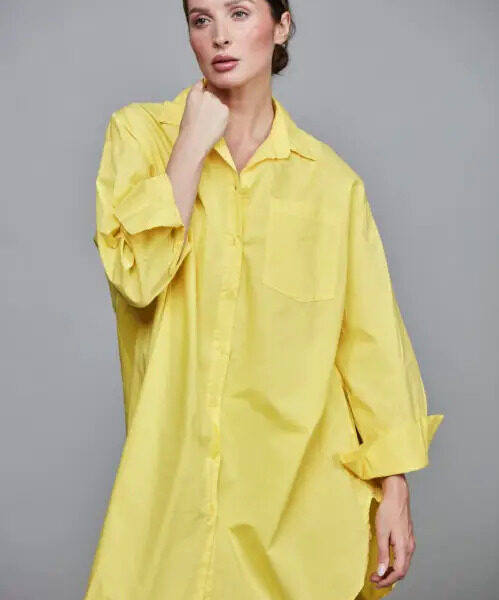 BOYFRIEND LONG SHIRT YELLOW