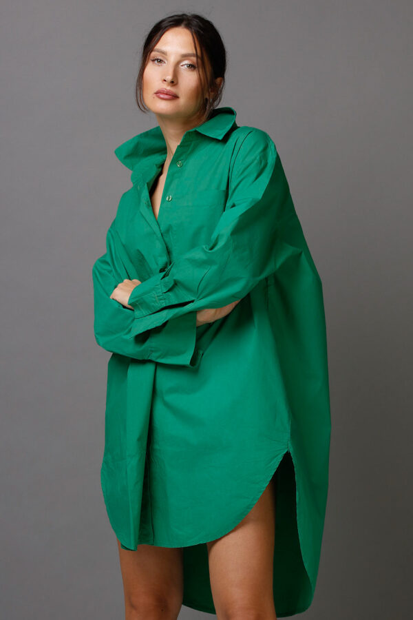 BOYFRIEND LONG SHIRT GUCCI GREEN
