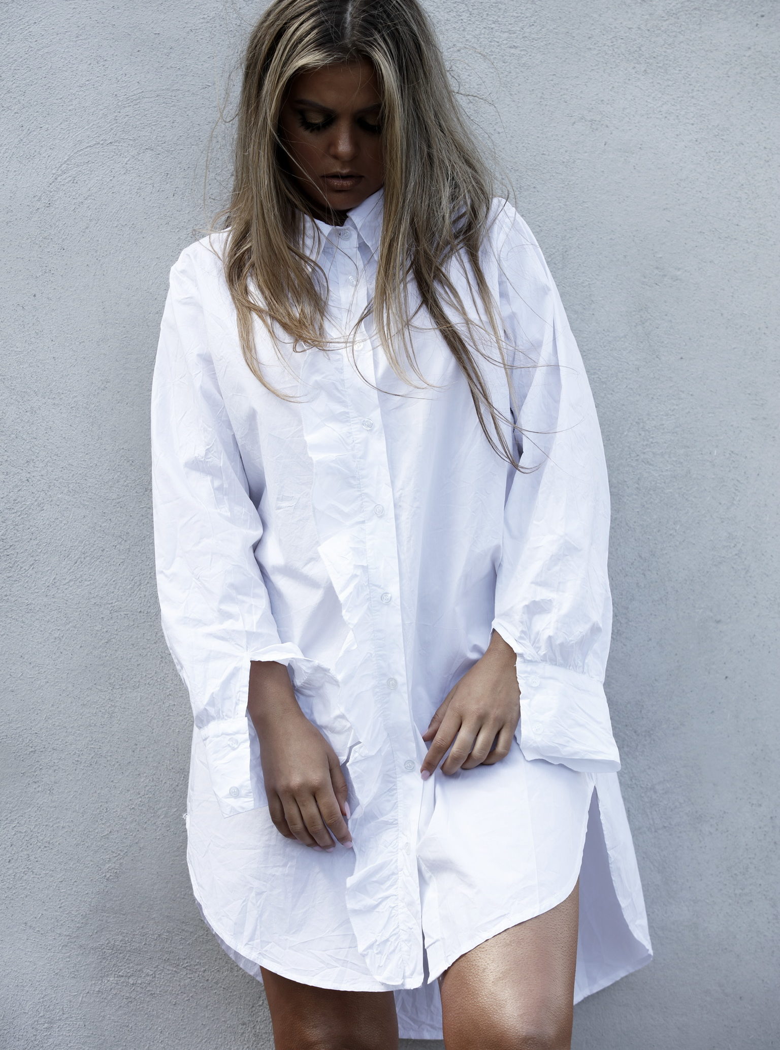 GIRLFRIEND LONG SHIRT WHITE