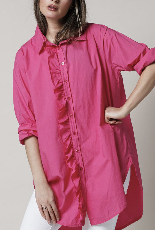 GIRLFRIEND LONG SHIRT FUXIA