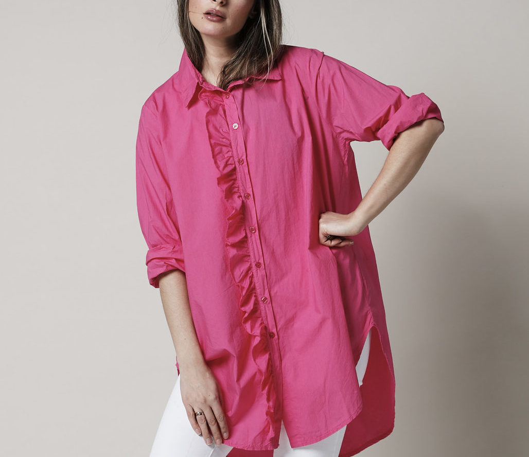 GIRLFRIEND LONG SHIRT FUXIA