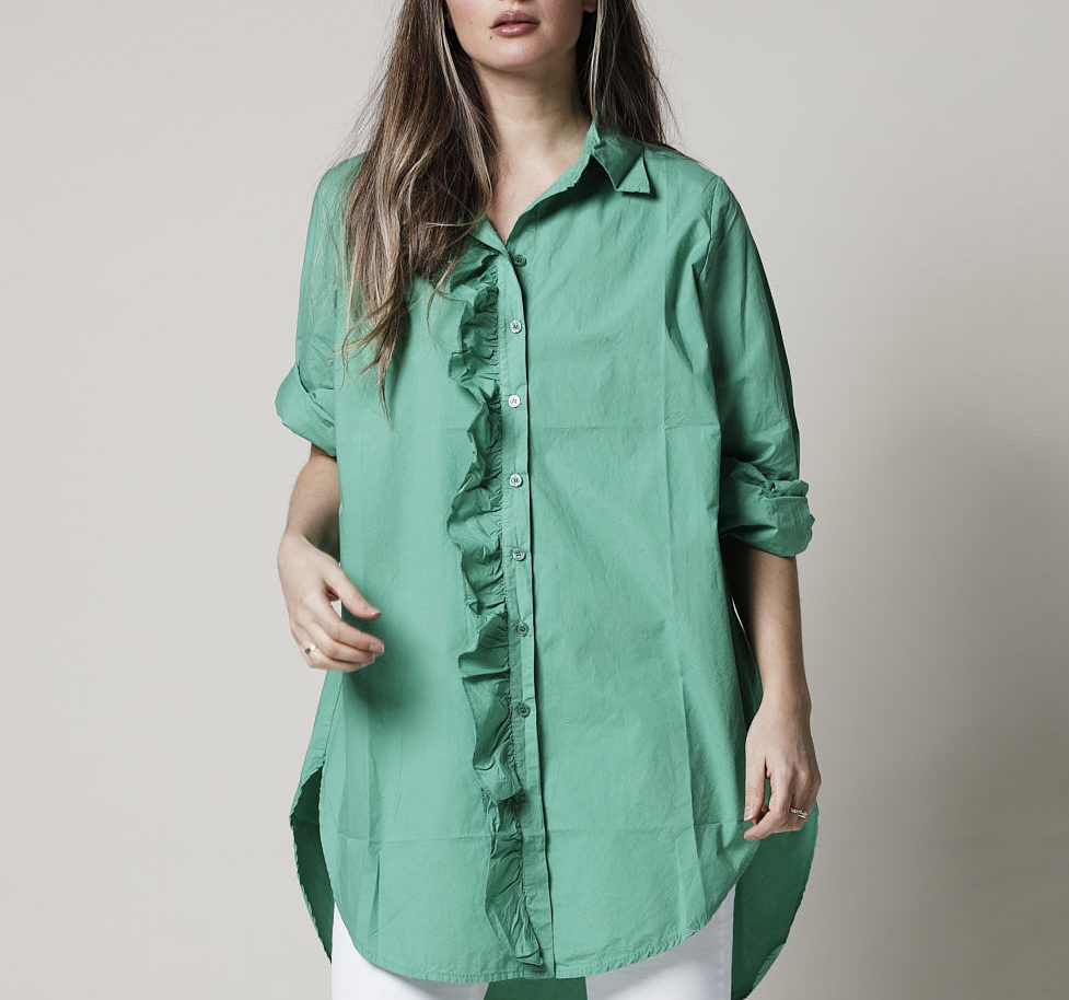 GIRLFRIEND LONG SHIRT GUCCI GREEN - Image 2