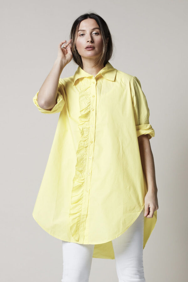 GIRLFRIEND LONG SHIRT YELLOW