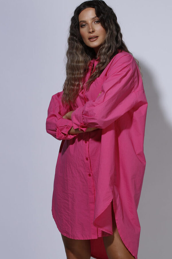 BOYFRIEND LONG SHIRT FUXIA