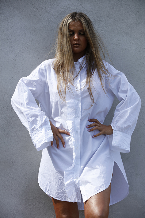 GIRLFRIEND LONG SHIRT WHITE - Image 4