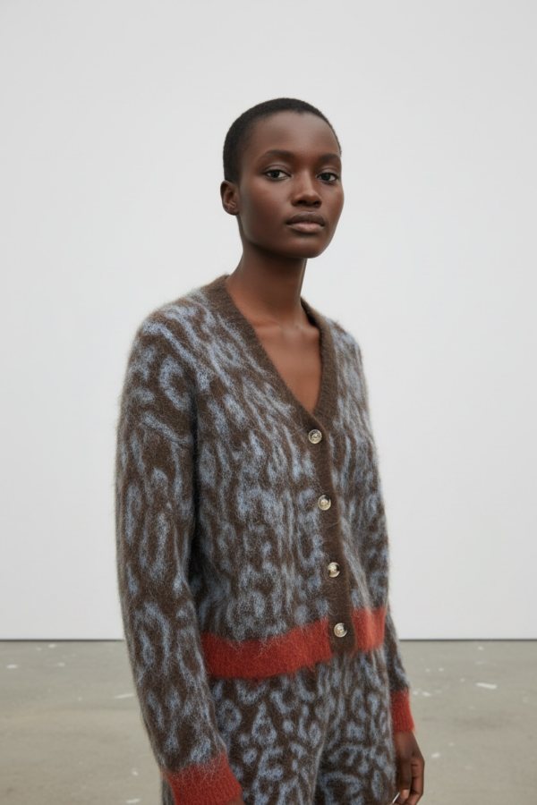 LEO CARDIGAN BROWN