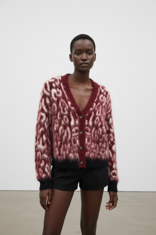 LEO CARDIGAN CORAL