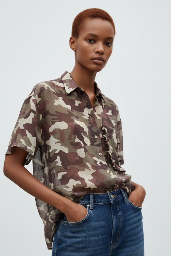 Billie Army blouse