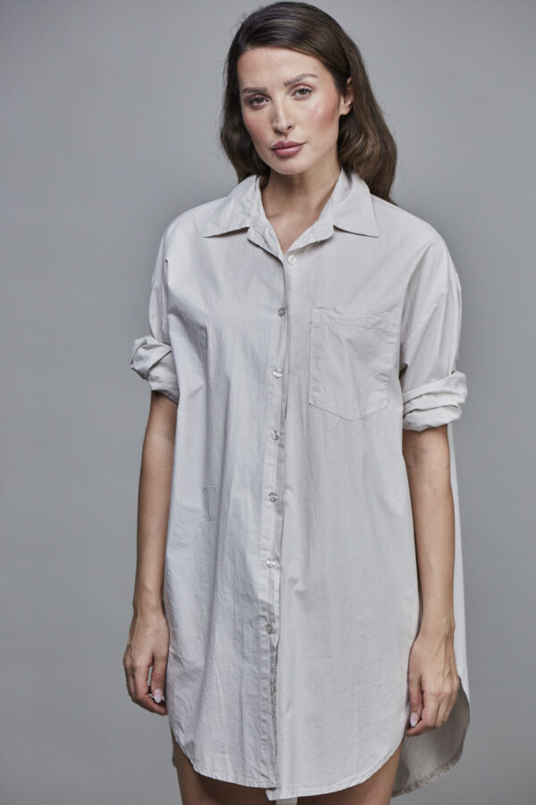 BOYFRIEND LONG SHIRT BEIGE