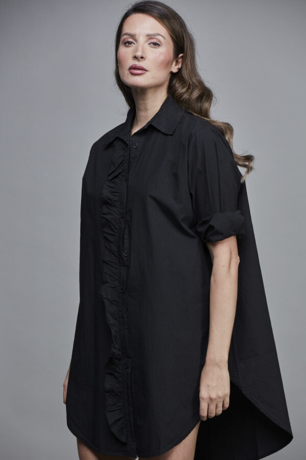 GIRLFRIEND LONG SHIRT BLACK