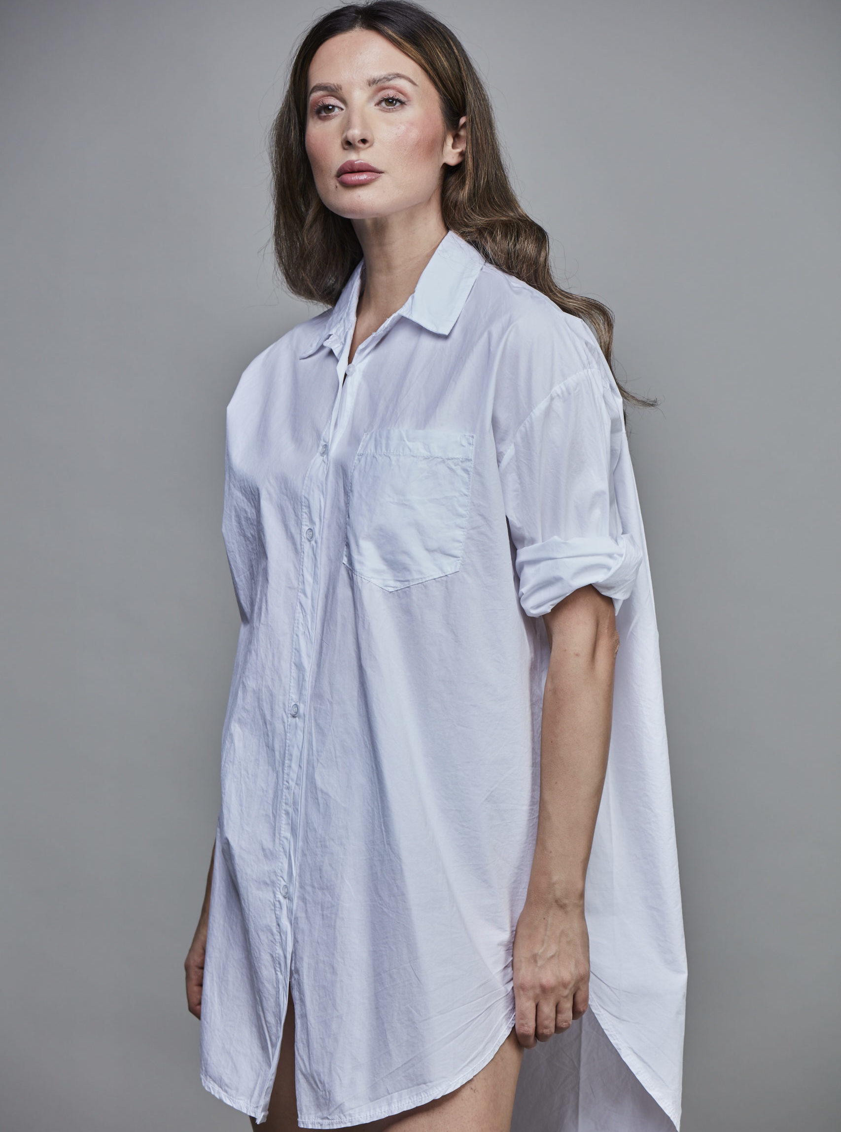 BOYFRIEND LONG SHIRT WHITE