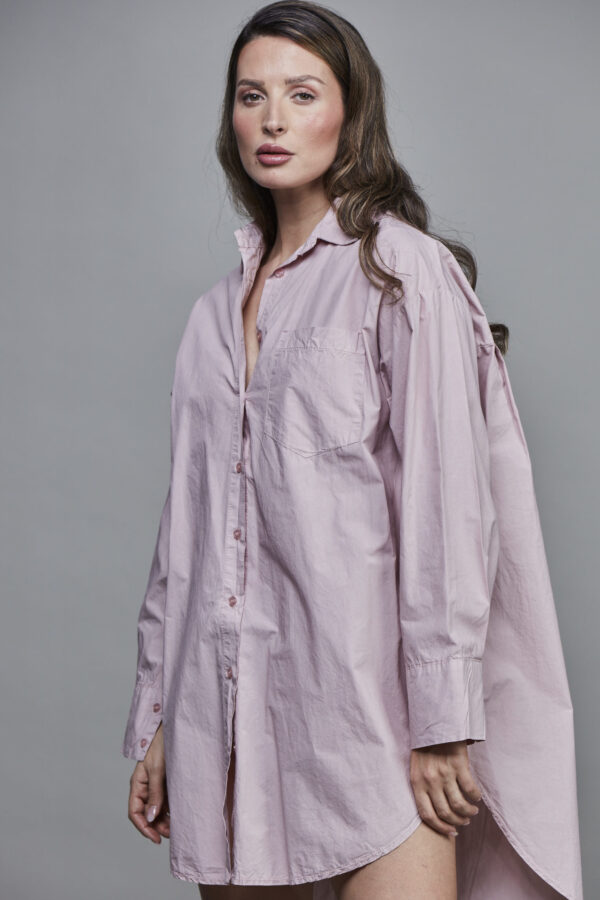 BOYFRIEND LONG SHIRT ROSA ANTICA