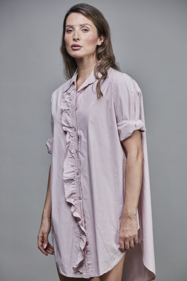 GIRLFRIEND LONG SHIRT ROSA ANTICA