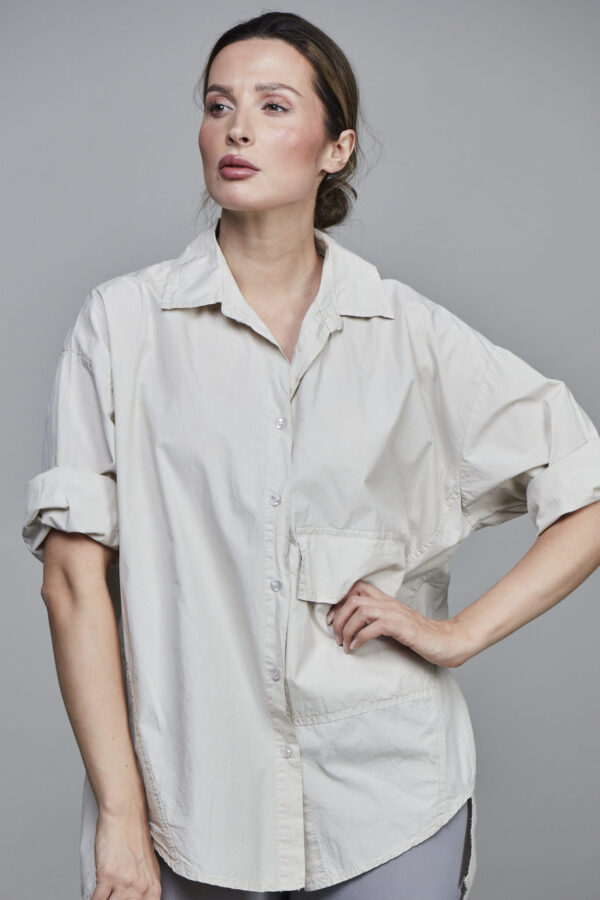 BIG POCKET SHIRT BEIGE