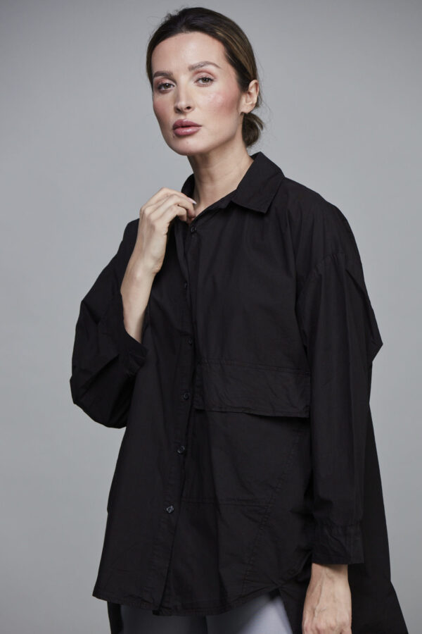 BIG POCKET SHIRT BLACK