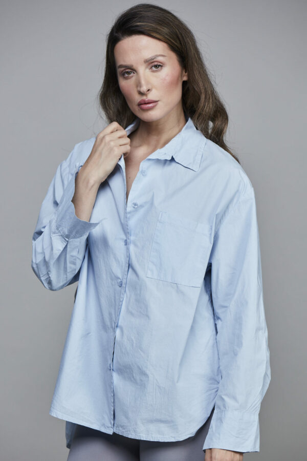 BOYFRIEND SHORT SHIRT LIGHT BLUE