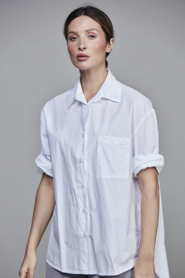 BOYFRIEND SHORT SHIRT WHITE