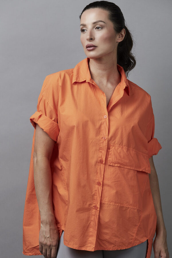 BIG POCKET SHIRT ORANGE