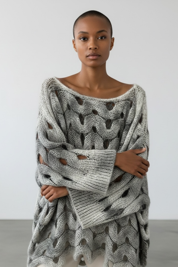ROMA KNIT ALMOST BLACK